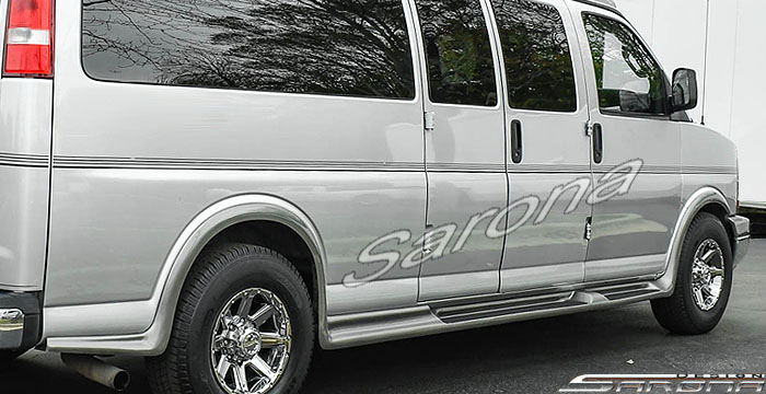 Custom GMC Savana Van  Short Wheel Base Running Boards (2003 - 2024) - $1590.00 (Part #GM-008-SB)